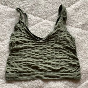 Urban Outfitters Green Crop Top